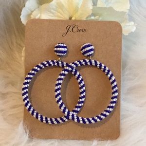 J. Crew Jewelry - 🆕J. Crew Beaded Hoop Earrings J. Crew Jewelry - 🆕J. Crew Beaded Hoop Earrings